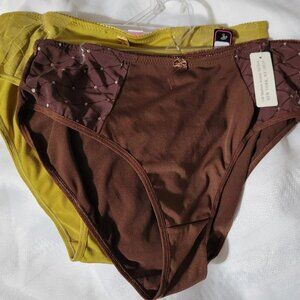 Native Intimates Size 10 2 pair panties NWT